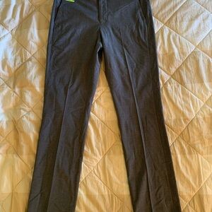 Murano Evan Extra Fine Merino Wool Slim Fit Grey Dress Pants NWT Size 30 X 30